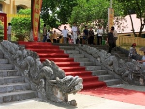 The foundation buttresses in Kinh Thien Palace. Photo: VNA